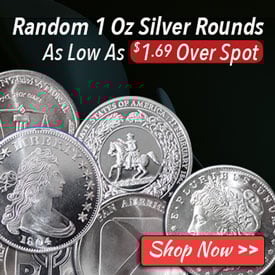 1 Oz Silver Random Rounds - As low as 1.69 dollars | Shop Now