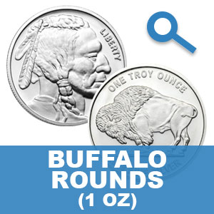 1 Oz Silver Buffalo Rounds