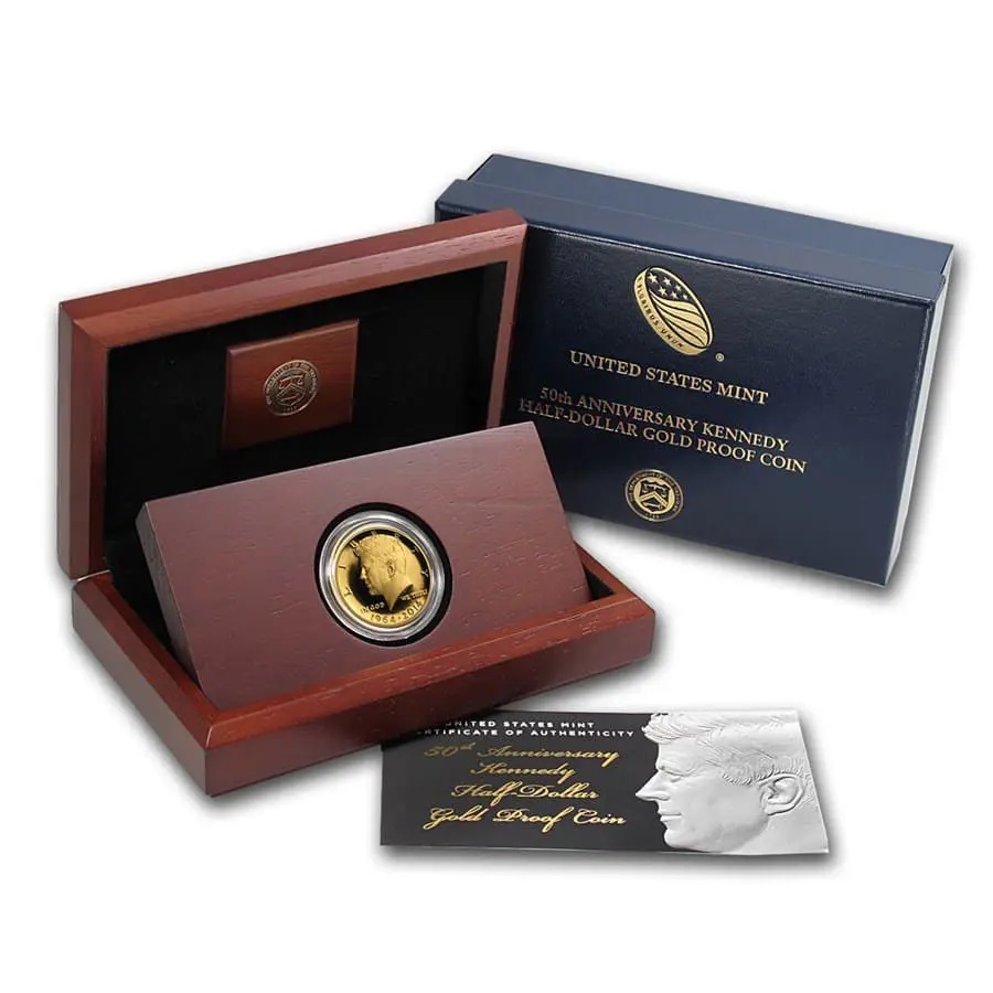 Kennedy 50th Anniversary 3/4-oz Gold Coin (in OGP)