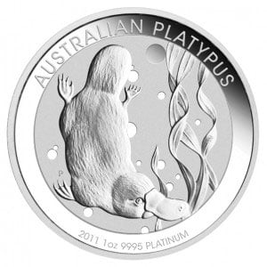 Australian platypus platinum coin