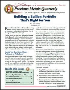 Precious metals quarterly newsletter