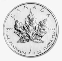 Canadian Maple Leaf Platinum Coin