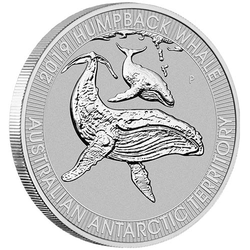 Perth Mint 2019 1/3-oz Platinum Humpback Whales