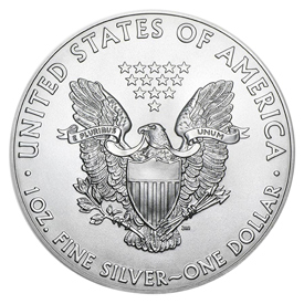 1 Oz Silver Eagles (Reverse)