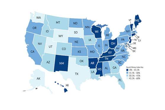 Sound Money Index Map