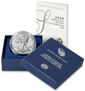 2020 American Silver Eagle: Uncirculated Coin Set