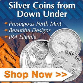 Silver Coins from Down Under. Prestigious Perth Mint, Beautiful Designs, and IRA Eligible. Shop Now!