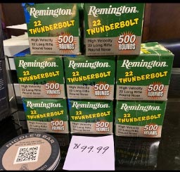 .22 Rounds for Sale at Gun Range