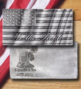 Unique We The People Flag 3 Oz Silver Bar | Shop Now