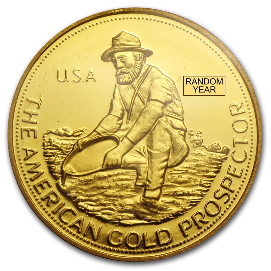 1 Oz Engelhard Gold Prospector Round