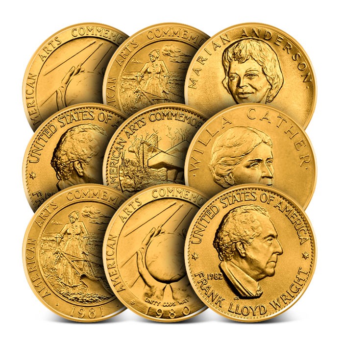 US Mint Gold Art Medallions