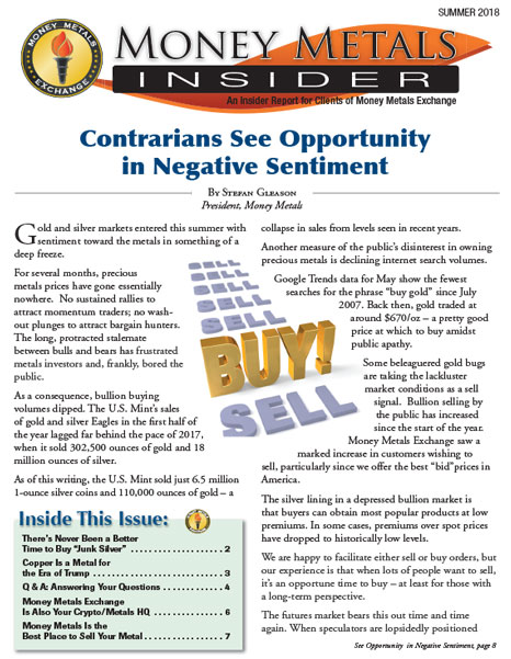 Money Metals Insider - Summer 2018