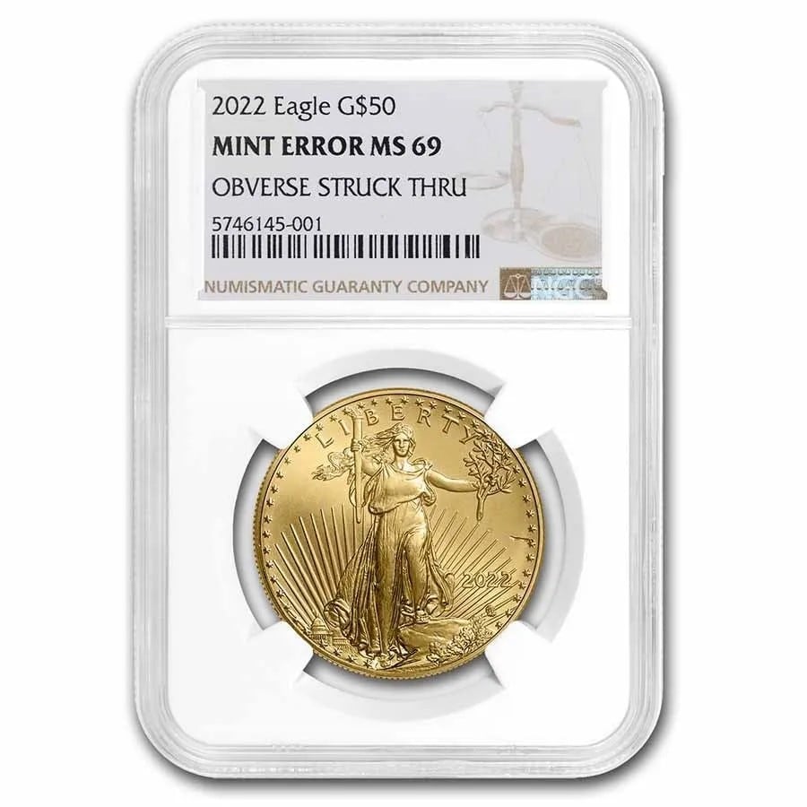 Graded Mint Error Gold Coins