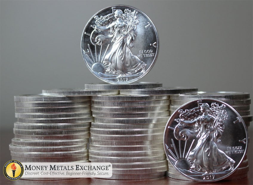 American Silver Eagles from Money Metals Exchange