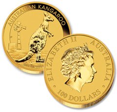 Australian Kangaroo gold coin