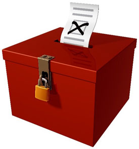 Red Ballot Box