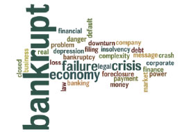 Bankrupt, Economy, Failure, and Crisis