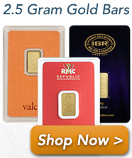 2.5 Gram Gold Bars | Shop Now >