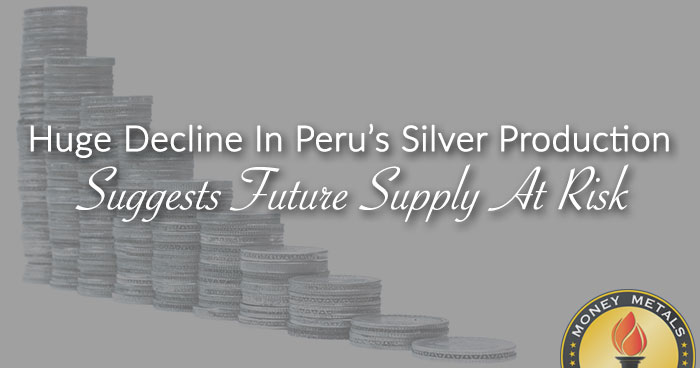 Huge Decline In Peru’s Silver Production Suggests Future Supply At Risk