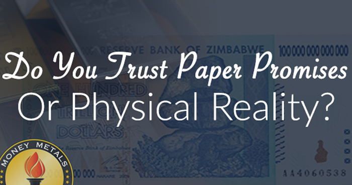 Do You Trust Paper Promises or Physical Reality?