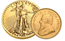 American Gold Eagles and South African Krugerrands