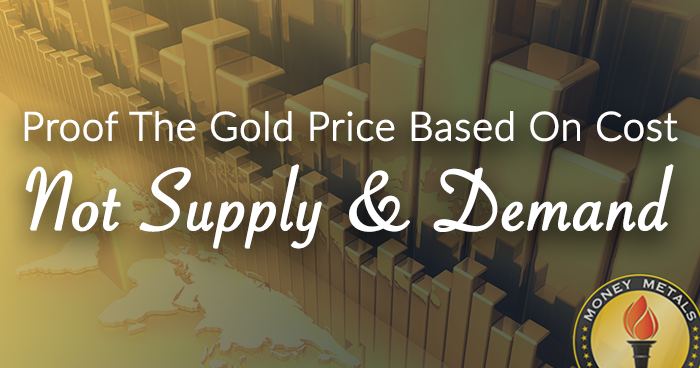 Proof The Gold Based On Cost, Not Supply & Demand