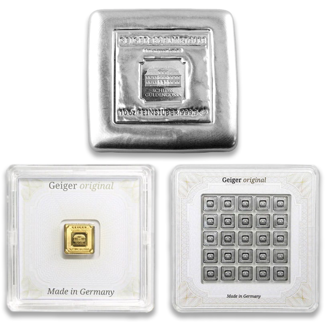 Geiger Gold and Silver Bars!