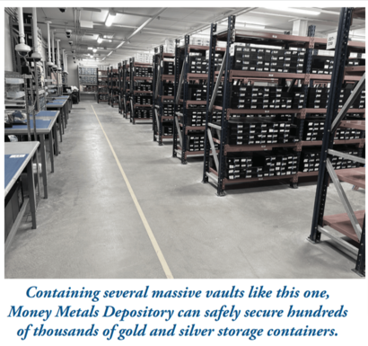 Inside Money Metals Exchange Depository Eagle Idaho Bigger Than Fort Knox