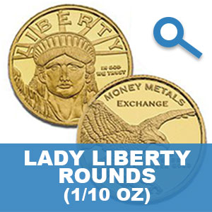 Lady Liberty Gold Rounds