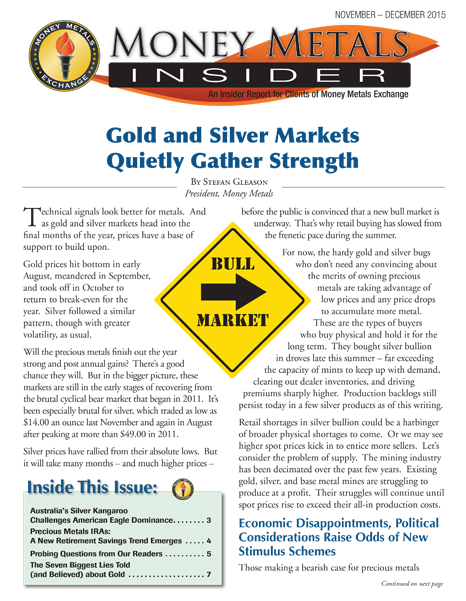 Money Metals Insider - November-December 2015