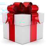 Present with Red Bow