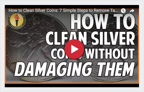 How to clean silver coins video