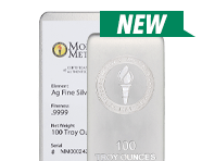 100 Oz Silver Bars (Money Metals | Sandblasted) | Shop Now 