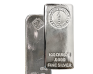 100 Oz Silver Bars (Generic) | Shop Now 