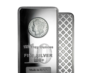 10 Oz Silver Bars (Morgan) | Shop Now >