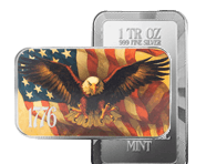 1 Oz Silver Bar (1776 Bald Eagle) | Shop Now >