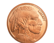 1 Oz Copper Rounds (Buffalo) | Shop Now 