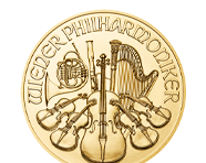 1/25 Oz Gold Austrian Philharmonics | Shop Now >