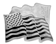1 Oz Silver Bar (Shaped Flag) | Shop Now >