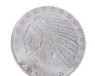 1 Oz Silver Incuse Indian Round | Shop Now 