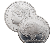 1 Oz Silver Rounds (Random Design Secondary Market) | Shop Now >