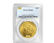 $20 Gold Libertys (MS63) | Shop Now >
