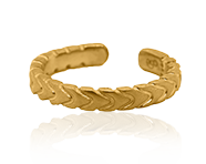 Gold Modern Serpent Ring (Medium) | Shop Now >