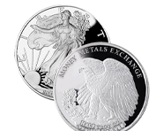 1/2 Oz Silver Walking Liberty Rounds | Shop Now >