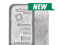 10 Oz Valcambi Silver Bars