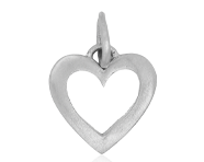 Platinum Heart Charm | Shop Now >