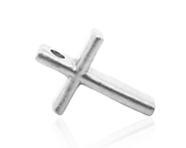Platinum Slender Cross Pendant | Shop Now >