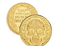 1/200 Oz Gold Rounds (Rose Skull) | Shop Now 