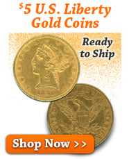 $5 U.S. Liberty Gold Coins