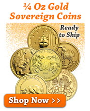 1/4 Oz Gold Sovereign Coins